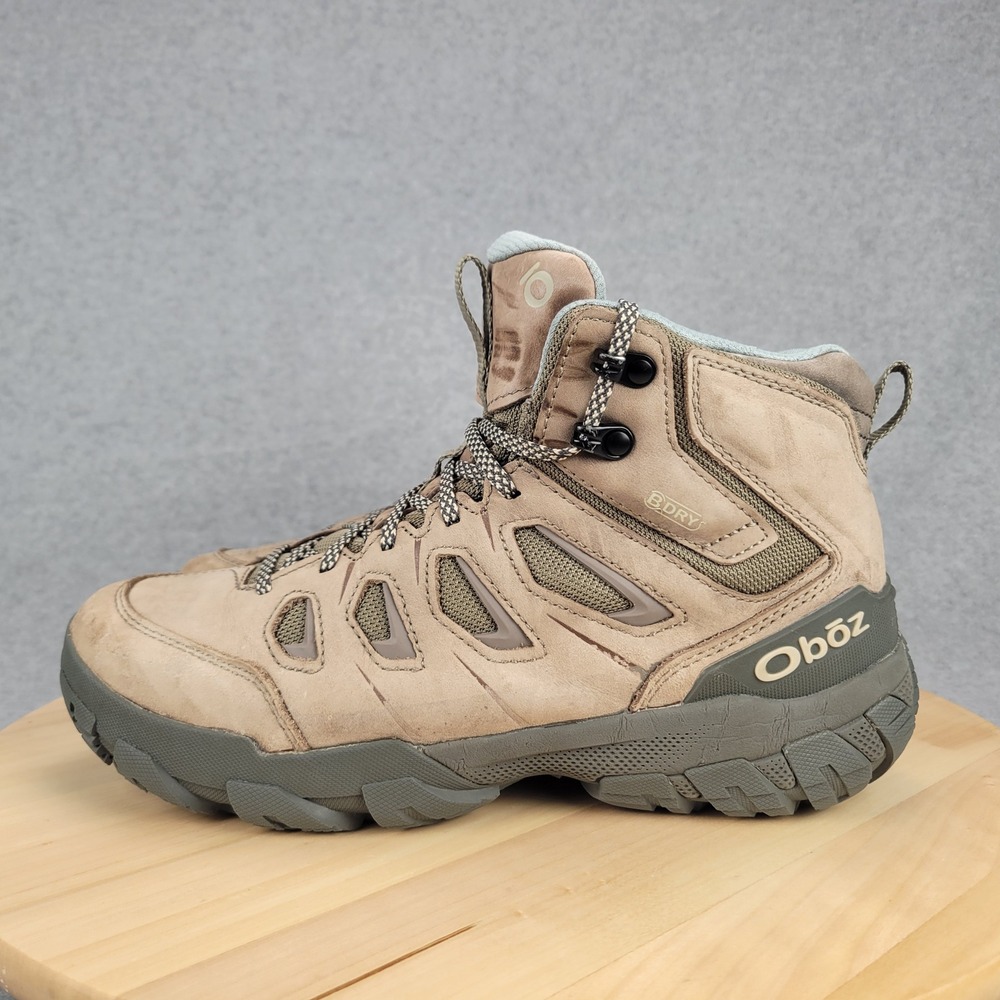 Oboz Sawtooth II Mid B-DRY Hiking Boots Womens 9 Brown Waterproof Leather LOR